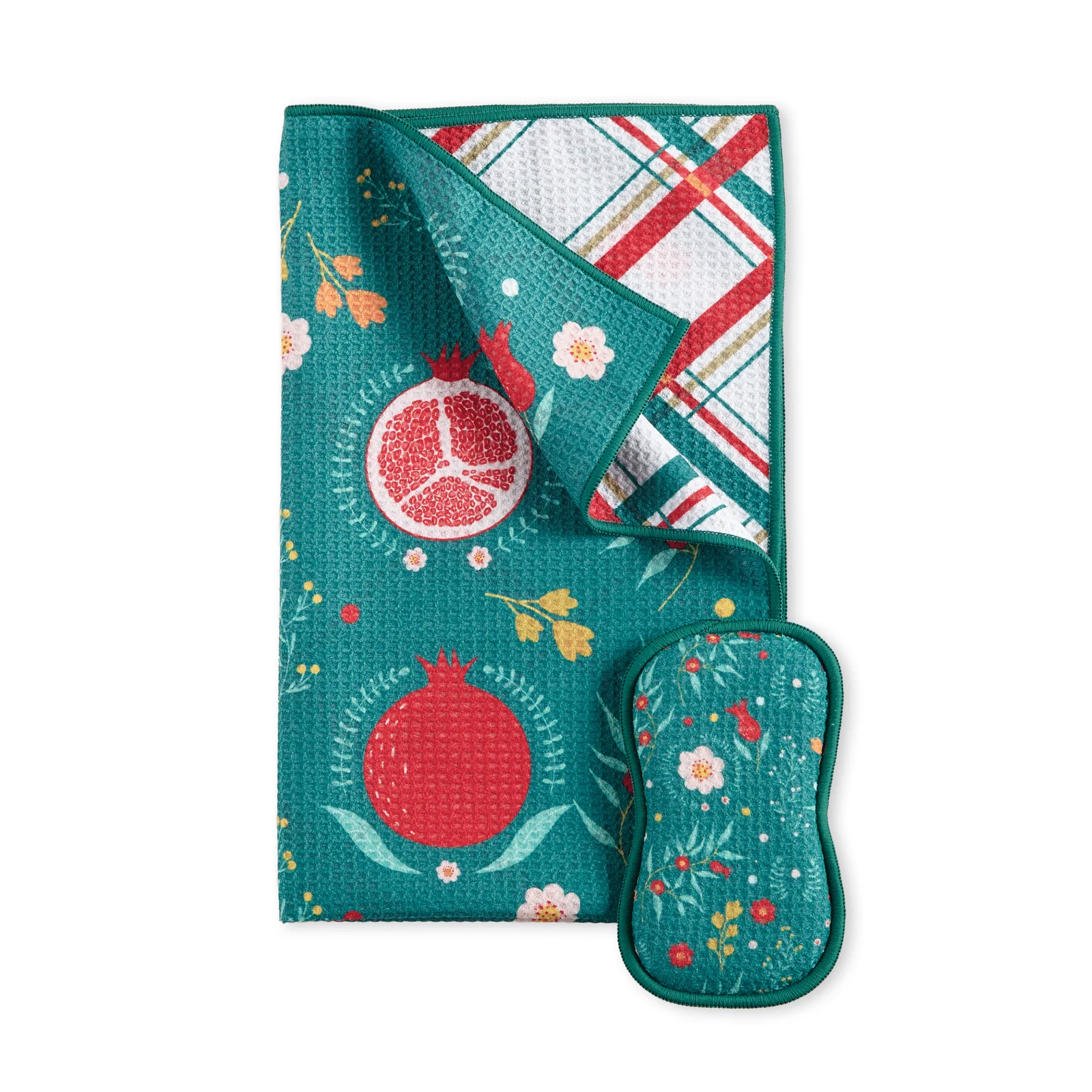 Arbatos rankšluostis ir dvipusė kempinė