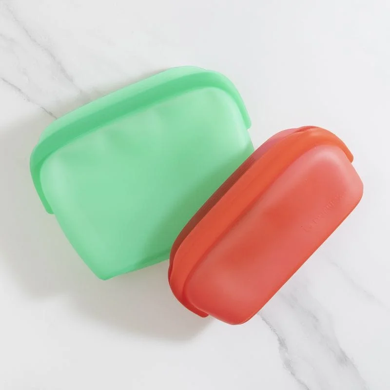 Daugkartinio naudojimo silikoniniai maišeliai, mažas ir didelis