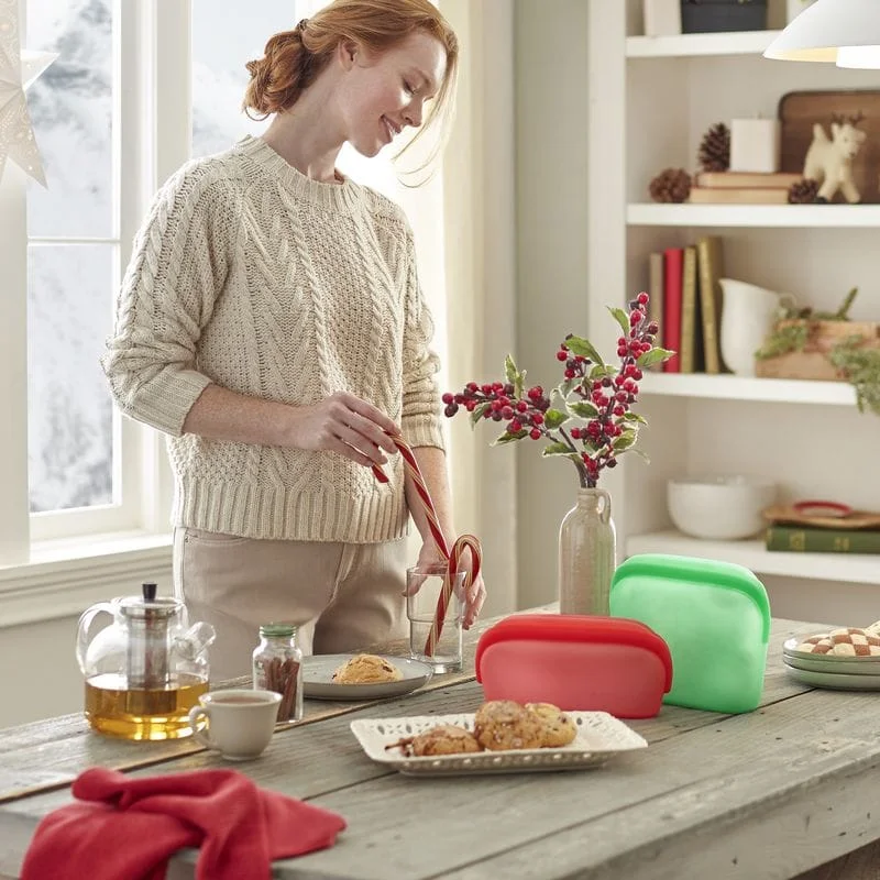 Daugkartinio naudojimo silikoniniai maišeliai, mažas ir didelis